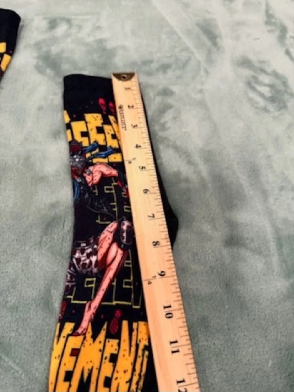 Dungeon Crawler Carl Inspired Crew Socks Black Graphic Novelty Adult New